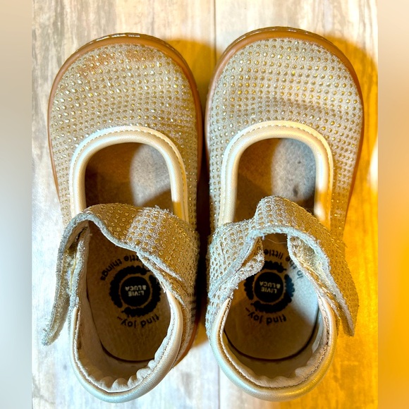 Livie & Luca Gemma Gold Sparkle Mary Janes - Picture 2 of 10